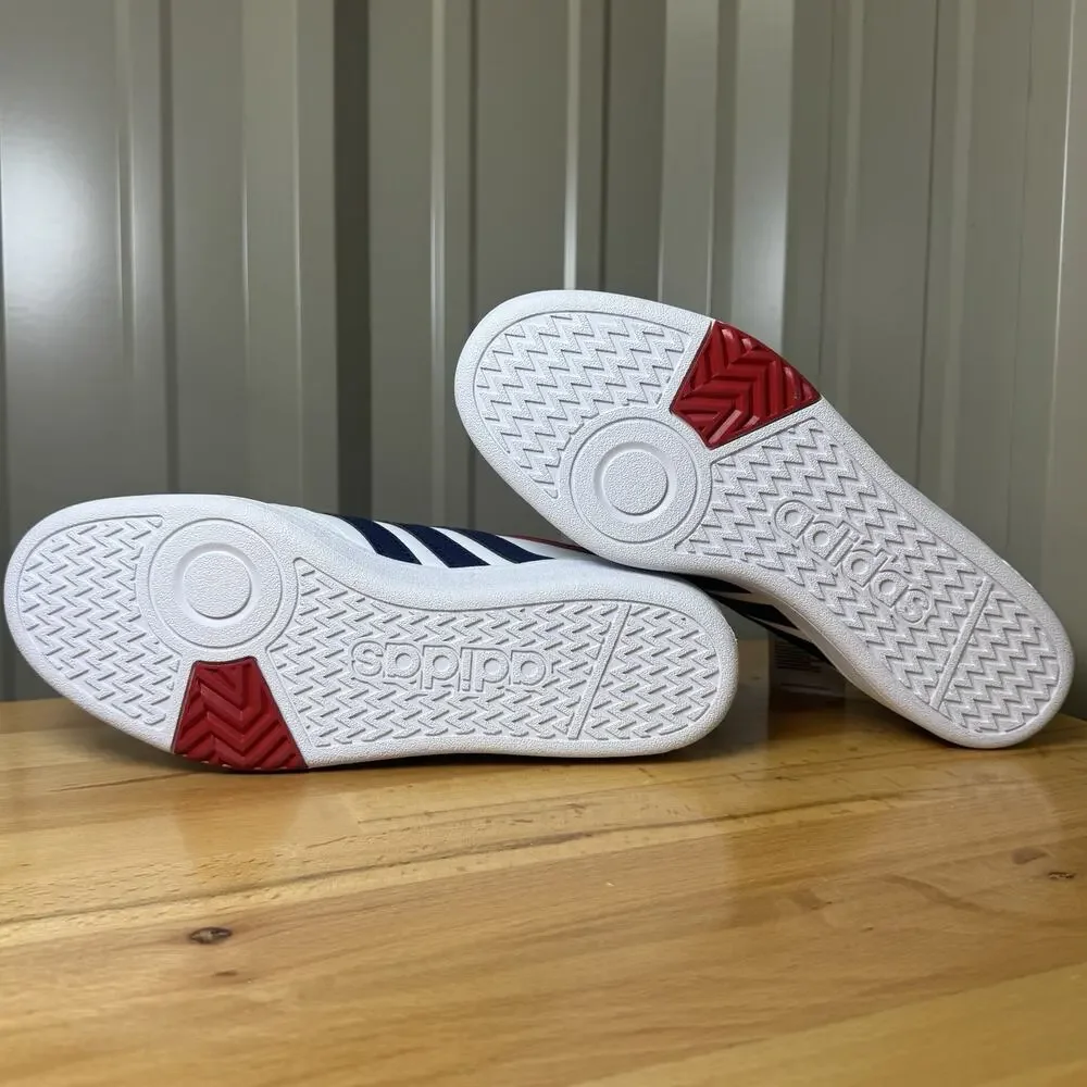 adidas Hoops 4.0 White Navy Red Men Size 9 Women Size 10 JQ9986 NIB